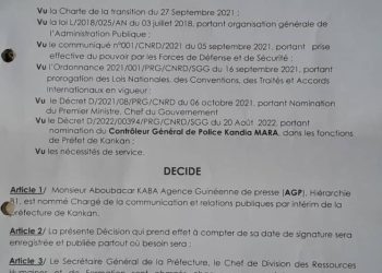 communiqué : Direction préfectorale de la santé de kankan
