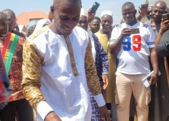 Tabounssou / CR Khorira : Pose de la première pierre du bureau du Siège de district