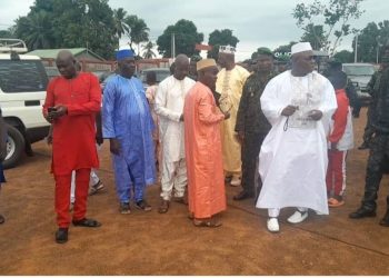 Forécariah : Les fidèles musulmans se sont massivement mobilisés au stade préfectoral.