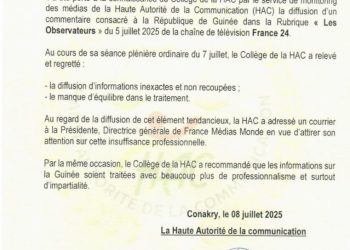 La Guinée épingle France 24 pour un reportage jugé « tendancieux »