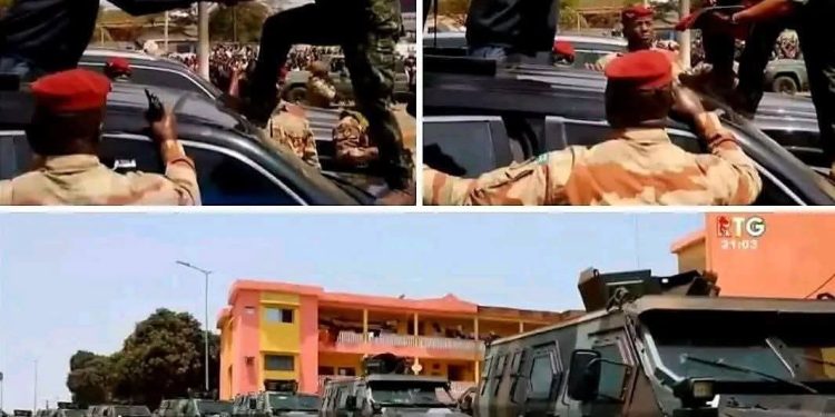 Remise solennelle du drapeau national : le Président Mamadi Doumbouya galvanise les forces armées